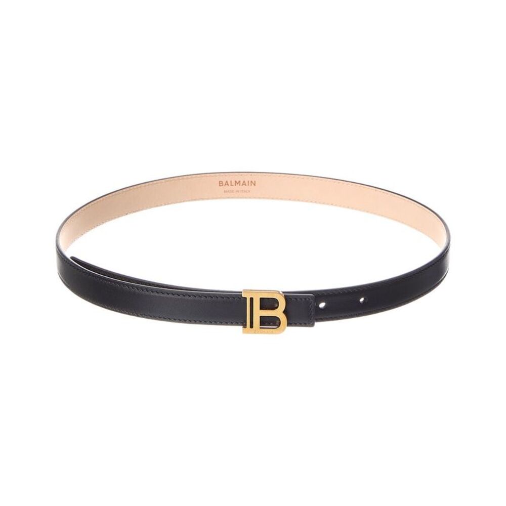 Balmain Leather Belt, Black